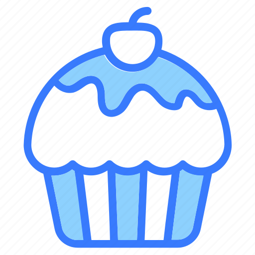 Cupcake, bakery, bake, cherry, cake, sweets icon - Download on Iconfinder