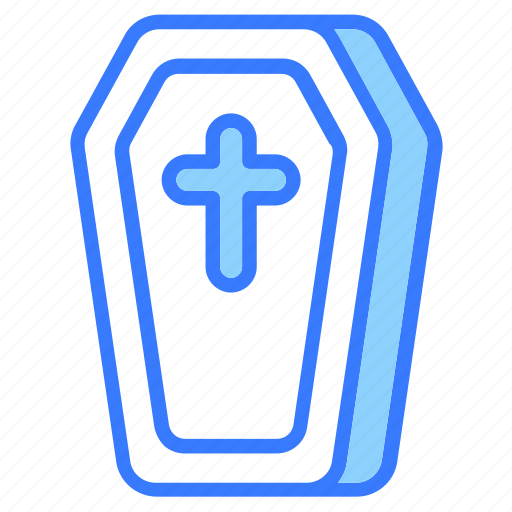 Coffin, ghost, creepy, cross, tombstone, horror icon - Download on Iconfinder