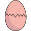 egg, cracked, shell, chick, easter 
