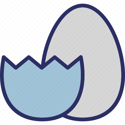 Easter, celebration, broken egg, decorated egg, decoration icon - Download on Iconfinder