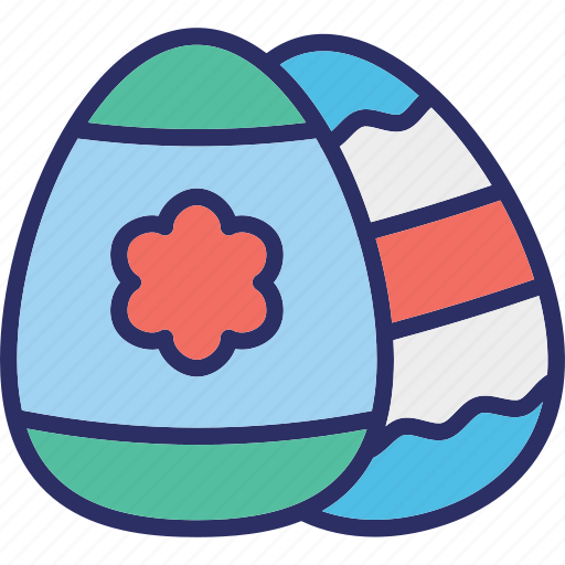 Decorated eggs, easter, eggs, flower eggs icon - Download on Iconfinder
