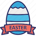 easter, event, celebration, easter decoration, easter egg, egg badge, egg ribbon