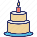 easter, celebration, birthday cake, cake, cake with candle, easter cake