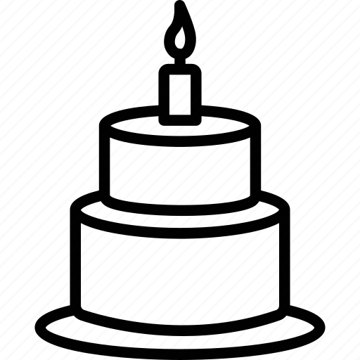 Birthday cake, cake, cake with candle, easter cake icon - Download on Iconfinder