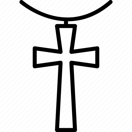 Christianity, cross, cross necklace, crucifix icon - Download on Iconfinder