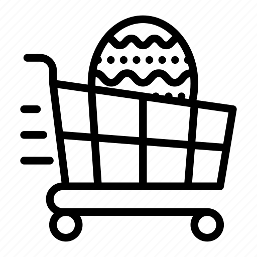 Easter, cart, trolley, shopping, buy, ecommerce, chocolate icon - Download on Iconfinder