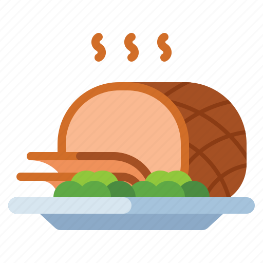 Easter, ham, food icon - Download on Iconfinder