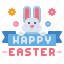 happy, easter, bunny, holiday 