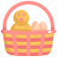 baskete, chicken, day, decoration, easter, egg, holiday 