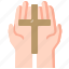 pray, cross, cultures, religion, hands, gesture, sign, cult, catholic 