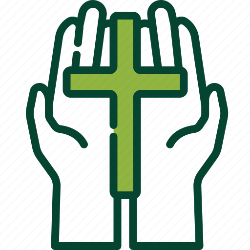Pray, cross, cultures, religion, hands, gesture, sign icon - Download on Iconfinder