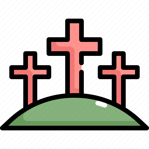 Cross, day, decoration, easter, grass, holiday, jesus icon - Download on Iconfinder