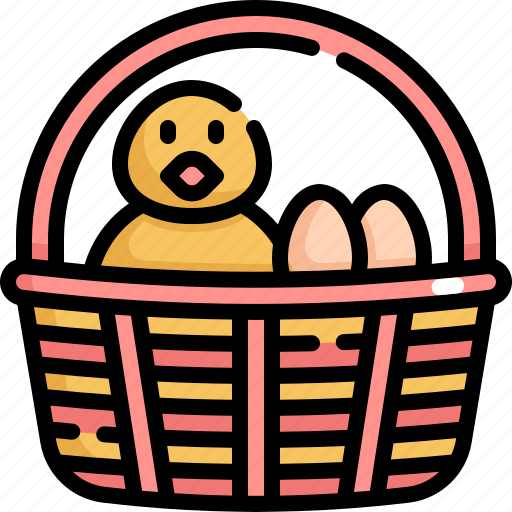 Basket, chicken, day, easter, egg, eggs, holiday icon - Download on Iconfinder