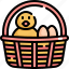 basket, chicken, day, easter, egg, eggs, holiday 