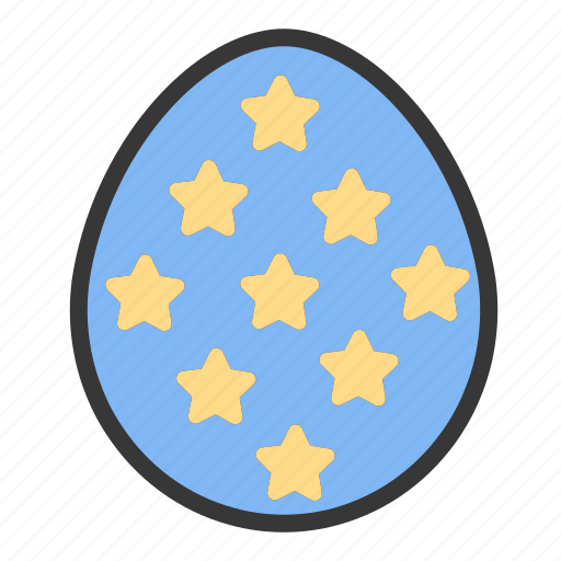 Easter, egg, egg hunt, paint, stars icon - Download on Iconfinder