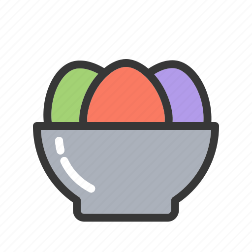 Boiled eggs, bowl, easter, egg, food icon - Download on Iconfinder