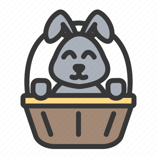 Animal, basket, bunny, cute, easter, rabbit icon - Download on Iconfinder