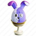 easter, bunny, on, cup, easter egg, holiday, egg, festivity, decoration