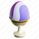 easter, egg, on, cup, rabbit, bunny, spring, decoration, easter egg