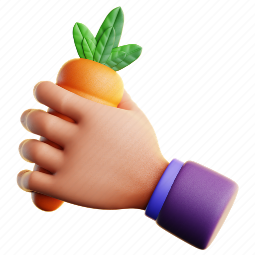 Carrot, with, hand, easter egg, gesture, vegetable, healthy icon - Download on Iconfinder
