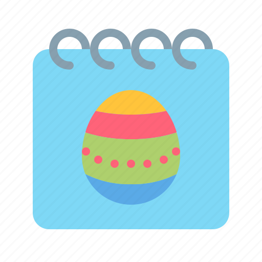 Calendar, easter, egg, event, happy easter, holidays, spring season icon - Download on Iconfinder