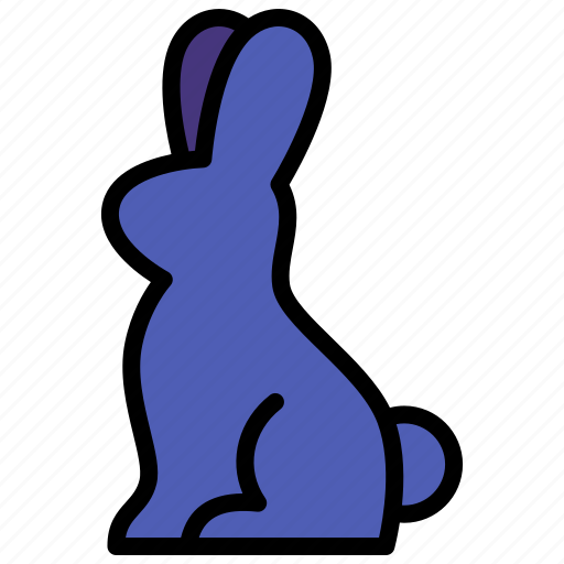 Bunny, chocolate, easter, rabbit, cute, candy, sweet icon - Download on Iconfinder