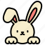 bunny, easter, rabbit, happy, spring, cute, ears 