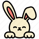 bunny, happy, easter, rabbit, spring, cute, ears