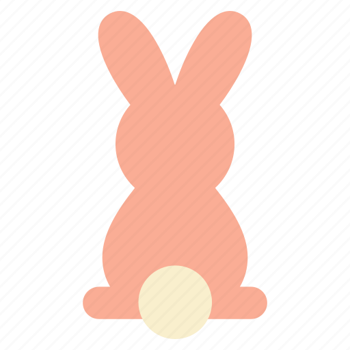 Bunny, bottom, cute, easter, spring, rabbit, happy icon - Download on Iconfinder