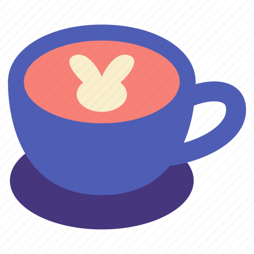 Coffee, easter, capucino, bunny, rabbit, cup, cream icon - Download on Iconfinder