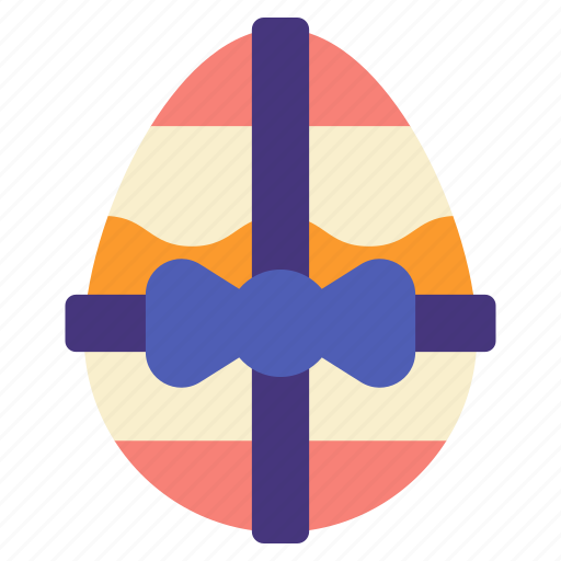 Easter, egg, gift, ribbon, present, happy, spring icon - Download on Iconfinder
