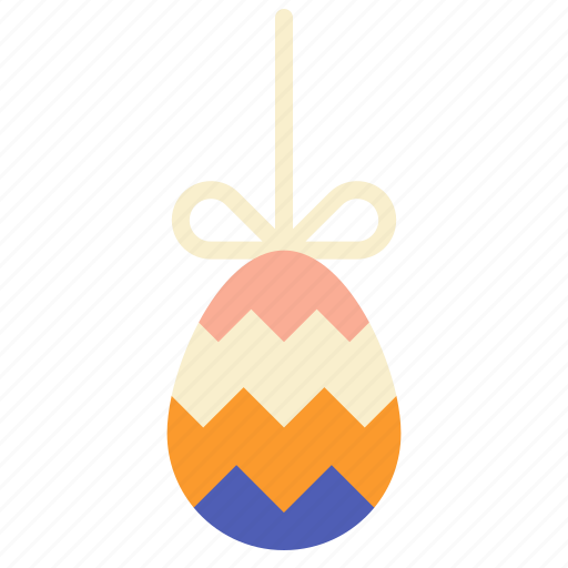 Easter, egg, ribbon, decoration, gift, present, cute icon - Download on Iconfinder