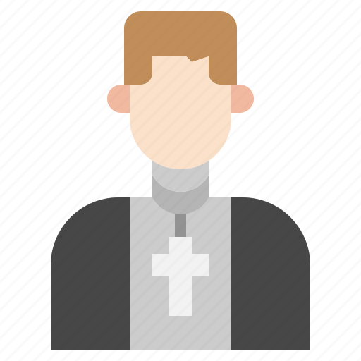 Priest, christianity, catholic icon - Download on Iconfinder