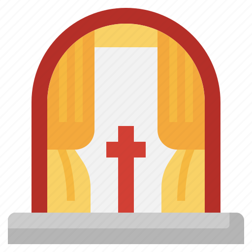 Window, church, cathedral, christian, cross, architecture icon - Download on Iconfinder