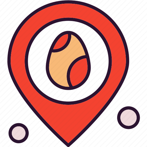 Egg, location, map, pin icon - Download on Iconfinder
