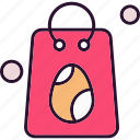 bag, egg, shopping, ecommerce