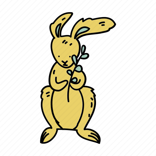 Animal, color, easter, hare, holiday, rabbit icon - Download on Iconfinder