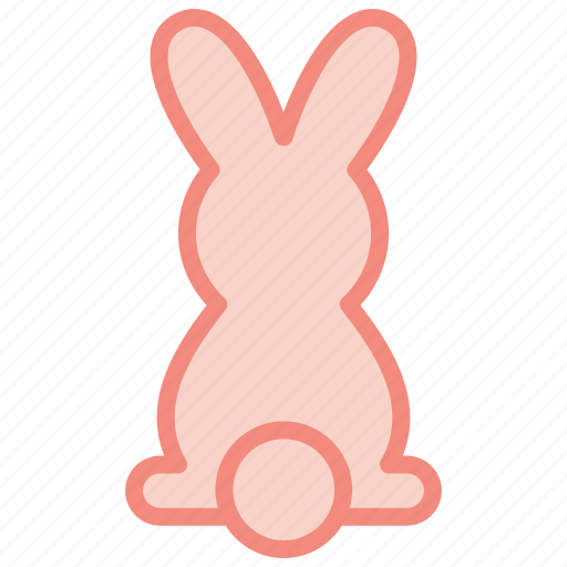 Bunny, bottom, cute, easter, spring, rabbit, happy icon - Download on Iconfinder