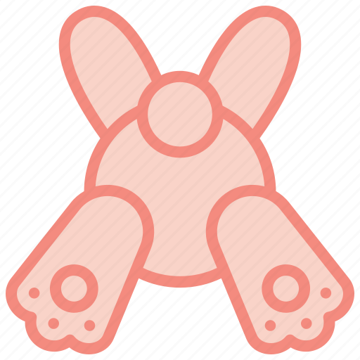 Bunny, bottom, easter, spring, cute, rabbit, happy icon - Download on Iconfinder