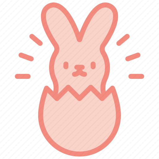 Bunny, easter, egg, rabbit, cute, happy, born icon - Download on Iconfinder