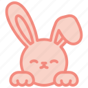 bunny, happy, easter, rabbit, spring, cute, ears