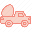 truck, easter, pickup, cute, car, happy, egg