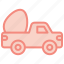 truck, easter, pickup, cute, car, happy, egg 