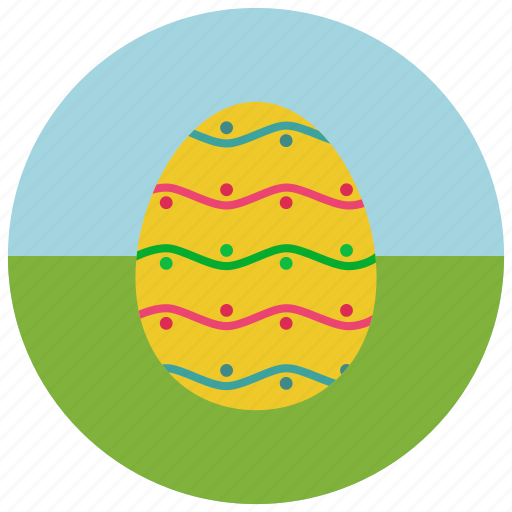 Egg, easter, coloured icon - Download on Iconfinder