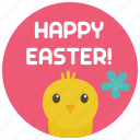 chick, easter, happy