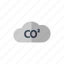 bubble, carbon dioxide, cloud icon