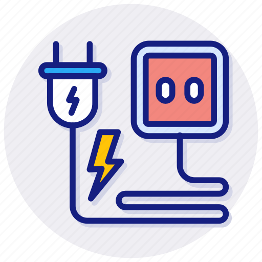 Power, plug, electric, electricity, household, socket, utility icon - Download on Iconfinder