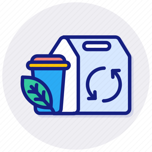 Eco, food, packaging, label, recyclable, recycle, recycled icon - Download on Iconfinder