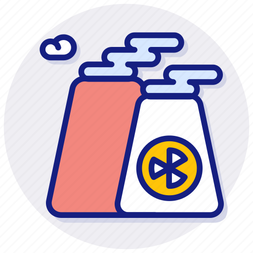 Nuclear, industry, energy, industrial, plant, pollution, power icon - Download on Iconfinder