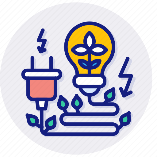 Eco, electricity, ecology, environment, environmental, lamp, plant icon - Download on Iconfinder